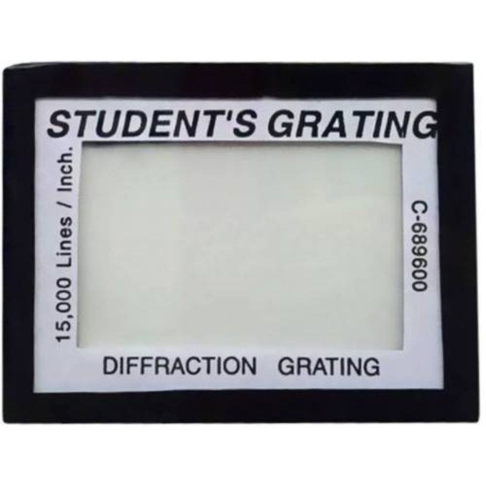 Diffraction grating –Normal incidance method