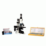 MEDICAL MICROSCOPE WITH PREPARED SLIDE BOX & BLANK SLIDES