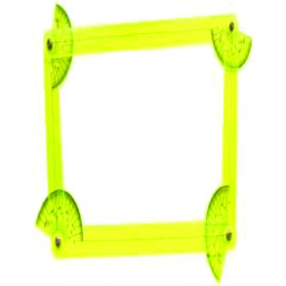 VARIABLE QUADRANGLE WITH FOUR PROTRACTORS