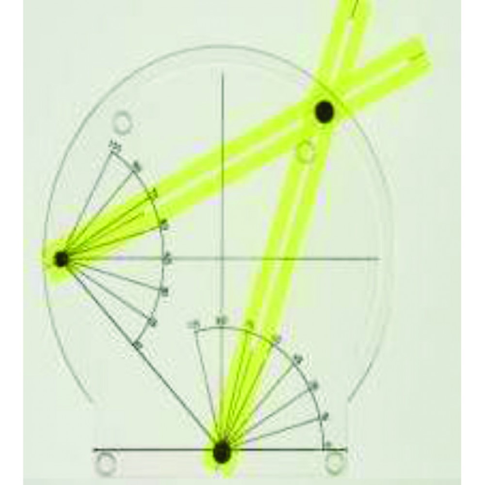 MODEL OF ANGLES BETWEEN CHORDS AND BETWEEN CHORD AND TANGENT 
