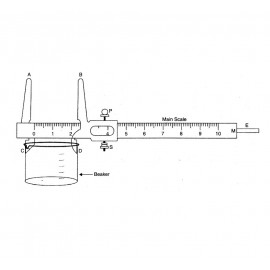 Measure Internal Diameter, External Diameter and Depth of a Beaker or Calorimeter using Vernier Callipers
